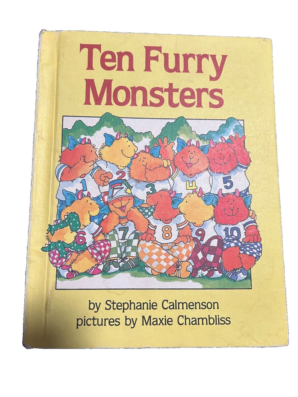 Vintage Book Ten Furry Monsters Hardcover - Good
